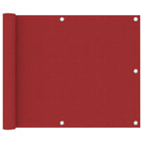 Vidaxl Balcony Screen 75x400 cm tessuto Oxford rosso