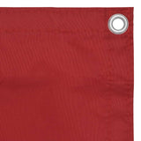 Écran de balcon Vidaxl 75x400 cm Oxford Fabric Red