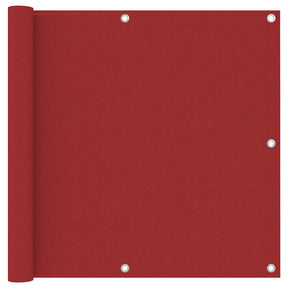 Vidaxl balkonscherm 90x400 cm oxford stof rood