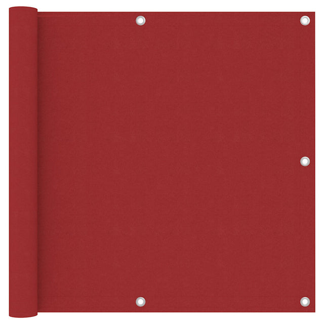 Vidaxl balkonscherm 90x400 cm oxford stof rood