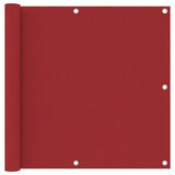 Vidaxl balkonscherm 90x500 cm oxford stof rood