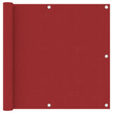 Vidaxl balkonscherm 90x600 cm oxford stof rood