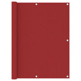 Vidaxl balkonscherm 120x300 cm oxford stof rood