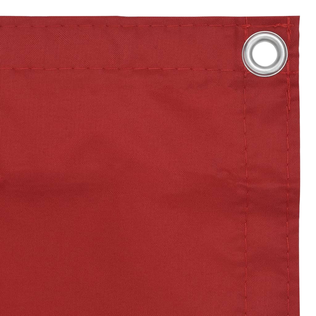 Vidaxl Balcony screen 120x400 cm Oxford fabric red