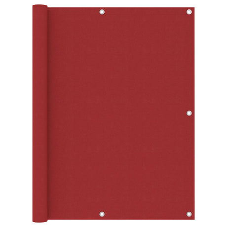 Vidaxl balkonscherm 120x500 cm oxford stof rood