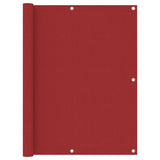 Vidaxl balkonscherm 120x600 cm oxford stof rood