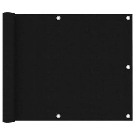 Vidaxl balkonscherm 75x300 cm oxford stof zwart