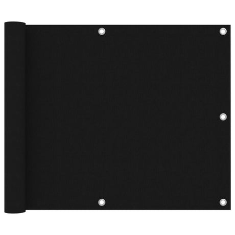 Vidaxl balkonscherm 75x400 cm oxford stof zwart