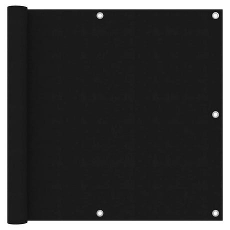 Vidaxl balkonscherm 90x400 cm oxford stof zwart