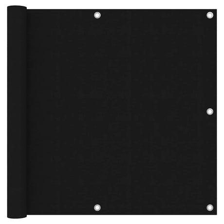 Vidaxl balkonscherm 90x600 cm oxford stof zwart