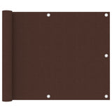 Vidaxl balkonscherm 75x300 cm oxford stof bruin