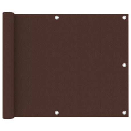 Vidaxl balkonscherm 75x300 cm oxford stof bruin