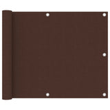 Vidaxl balkonscherm 75x500 cm oxford stof bruin