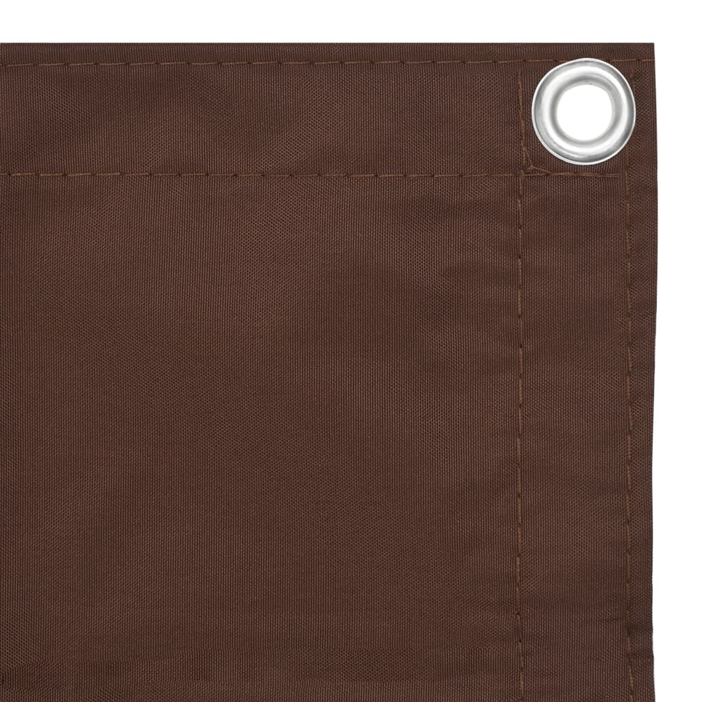 Vidaxl balkongskärm 75x500 cm Oxford Fabric Brown