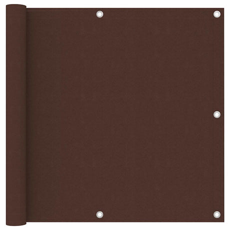 Vidaxl balkonscherm 90x600 cm oxford stof bruin