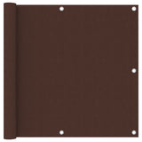 Vidaxl balkonscherm 90x600 cm oxford stof bruin