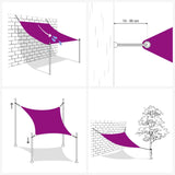 Vidaxl Sunshade Triangular 3x3x3 m oxfordská tkanina béžová