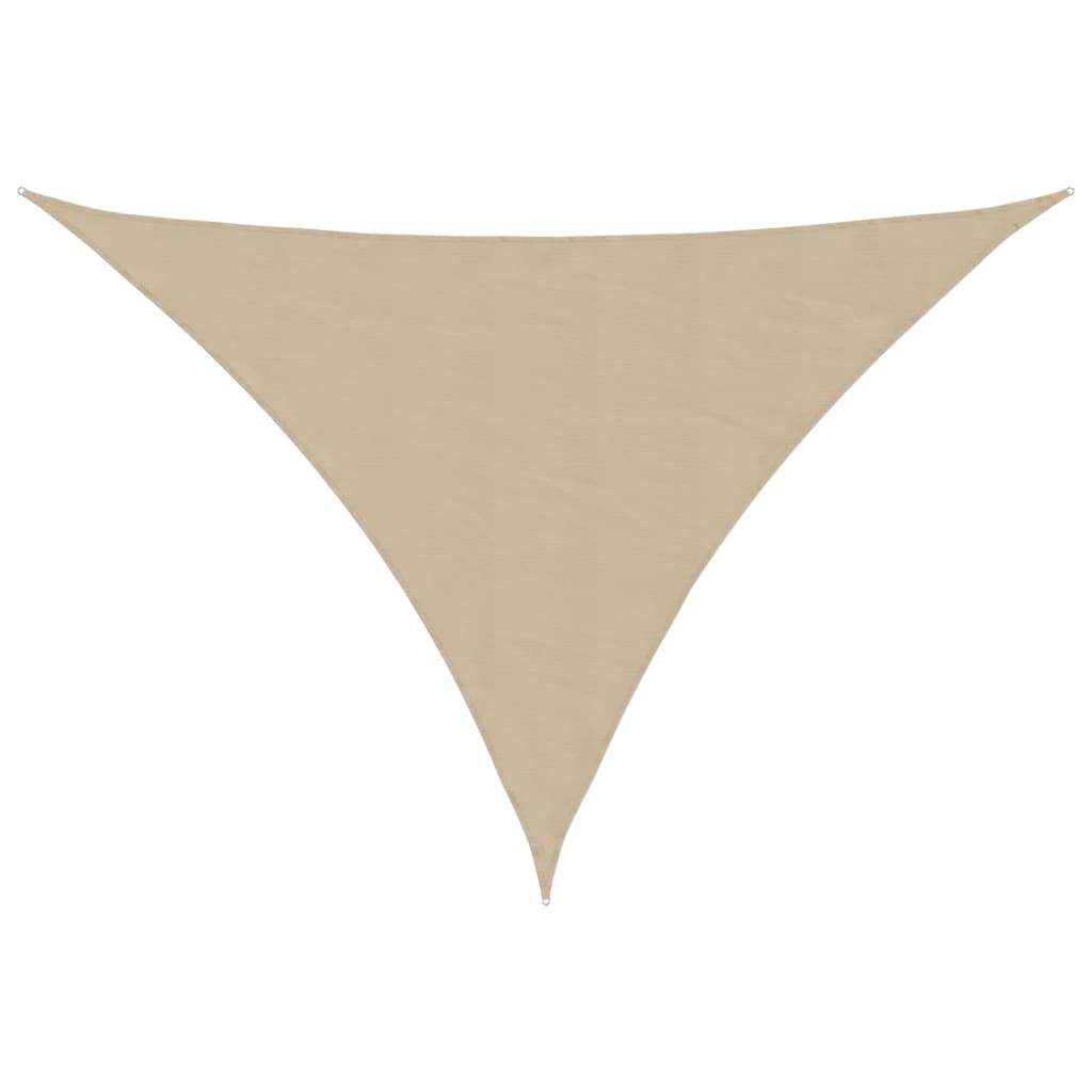 Vidaxl Sunshade Triangular 3x4x5 M Oxford Stof beige