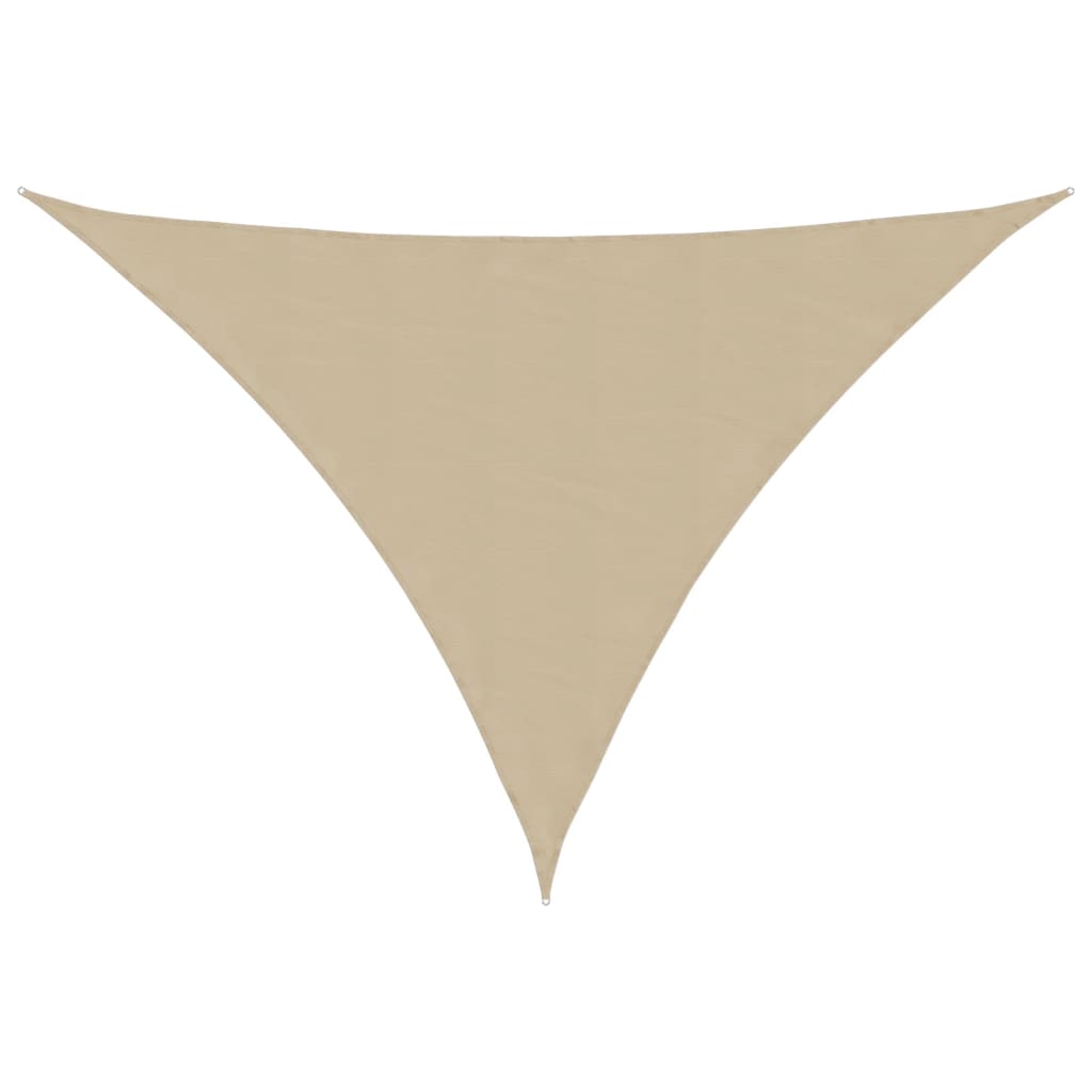 Vidaxl Sunshade Triangular 3,5x3,5x4,9 m oxford tyg beige