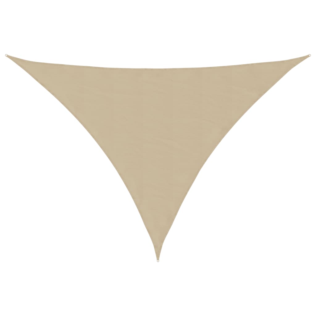 Vidaxl zonnescherm driehoekig 5x7x7 m oxford stof beige