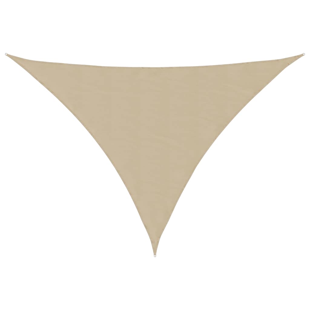 Vidaxl zonnescherm driehoekig 4x5x6,4 m oxford stof beige