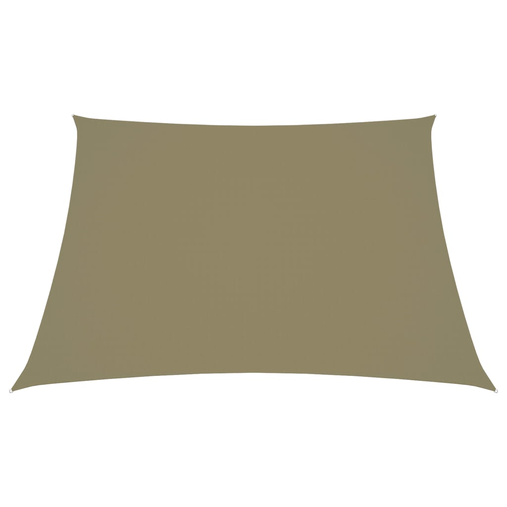 Vidaxl Sunshade Trapezium 3 4x3 m Oxford Stoff Beige