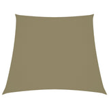 Vidaxl zonnezeil trapezium 3 5x4 m oxford stof beige