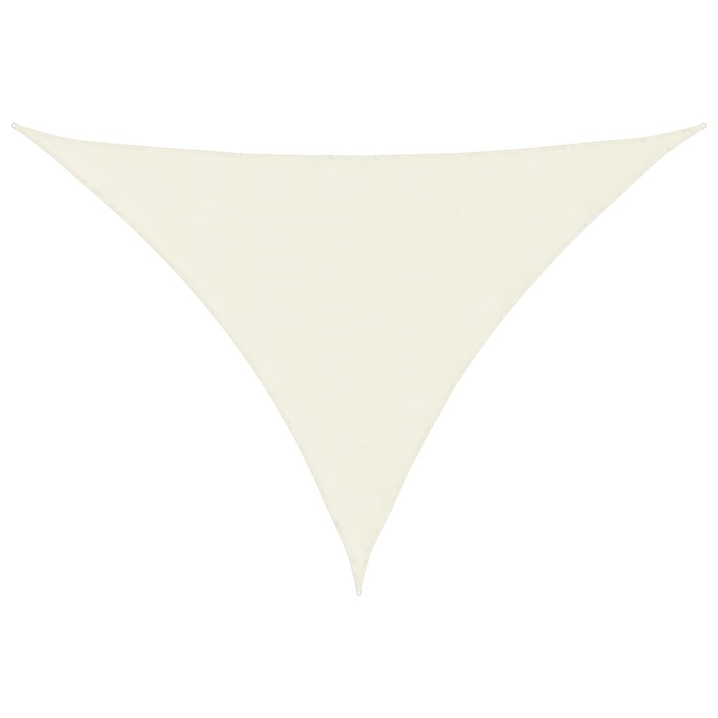 Vidaxl Sunshade Triangular 3,5x3,5x4,9 M Oxford Fabric Cream -färgad