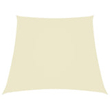 Vidaxl zonnezeil trapezium 2 4x3 m oxford stof crèmekleurig