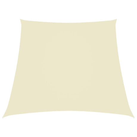 Vidaxl zonnezeil trapezium 2 4x3 m oxford stof crèmekleurig