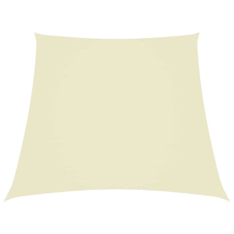 Vidaxl zonnezeil trapezium 2 4x3 m oxford stof crèmekleurig
