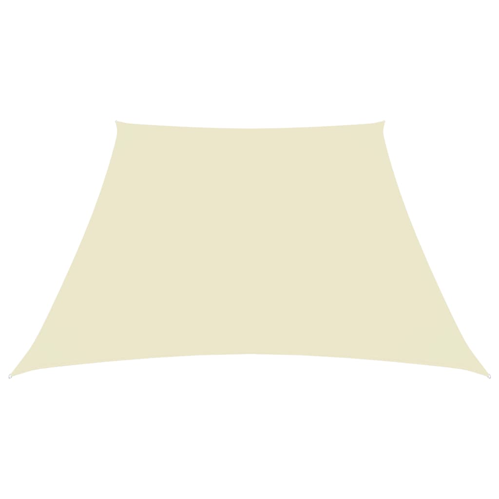 Vidaxl Sunshade Trapezium 3 4x3 M Oxford Tissu Cream -Colored