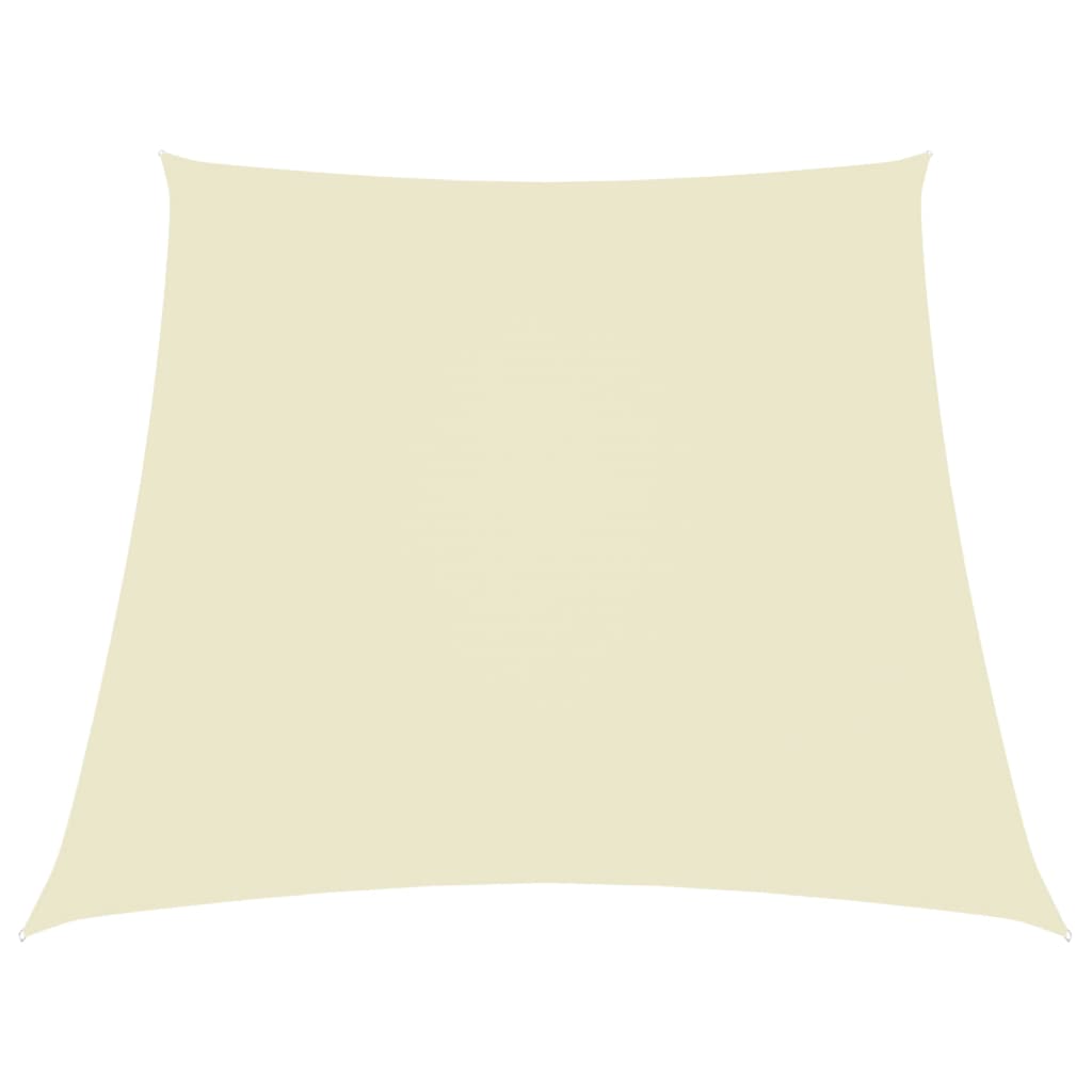 Vidaxl Zonnezeil Trapezium 3 5x4 M Oxford Fabric Cream -colored