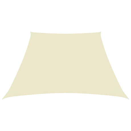 Vidaxl Zonnezeil Trapezium 3 5x4 M Oxford Fabric Cream -colored