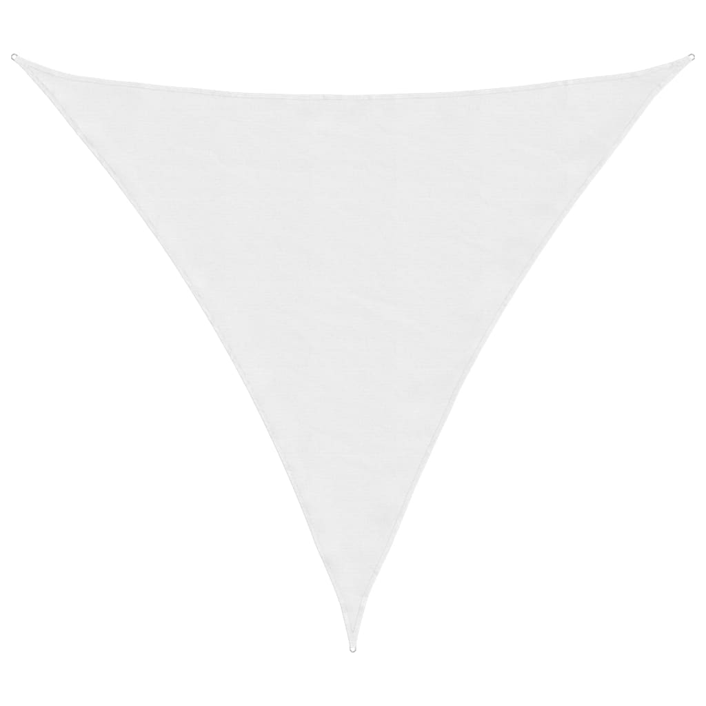 Vidaxl Sun Shade Triangular 3x3x3 M tessuto Oxford bianco