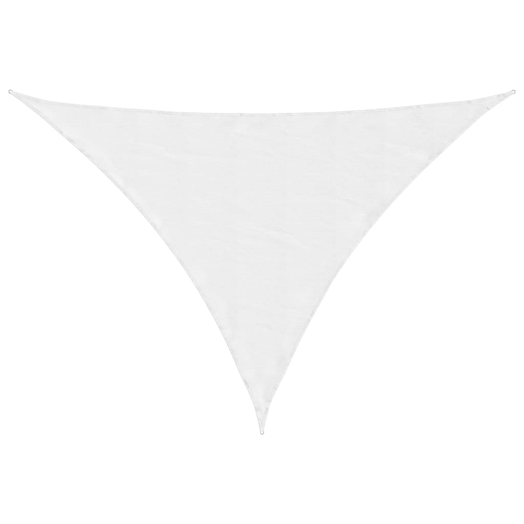 Vidaxl Sun Shade Triangular 3x3x4.24 M tessuto Oxford bianco