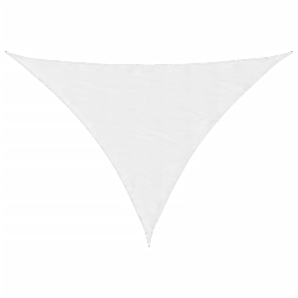 Vidaxl Sun Shade Triangular 3x4x5 M tessuto Oxford bianco