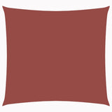 Vidaxl zonnescherm vierkant 4x4 m oxford stof terracottakleurig