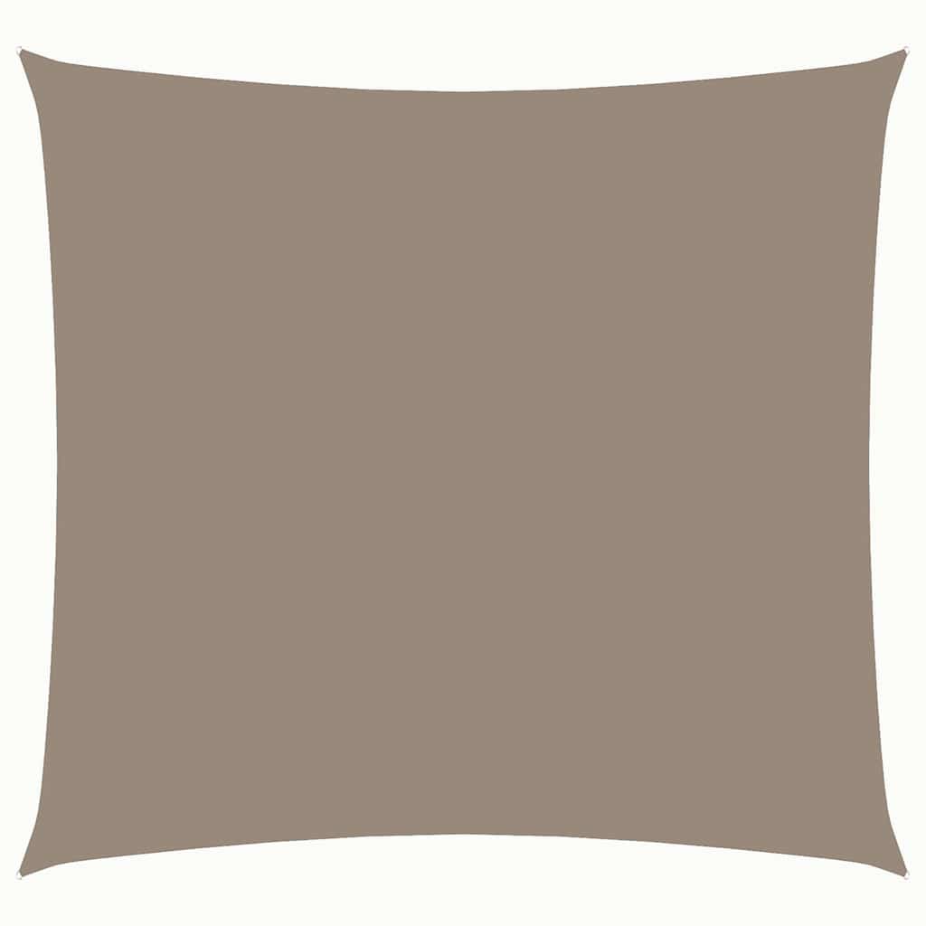 Vidaxl zonnescherm vierkant 4x4 m oxford stof taupe