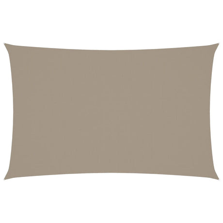 Vidaxl zonnescherm rechthoekig 4x7 m oxford stof taupe