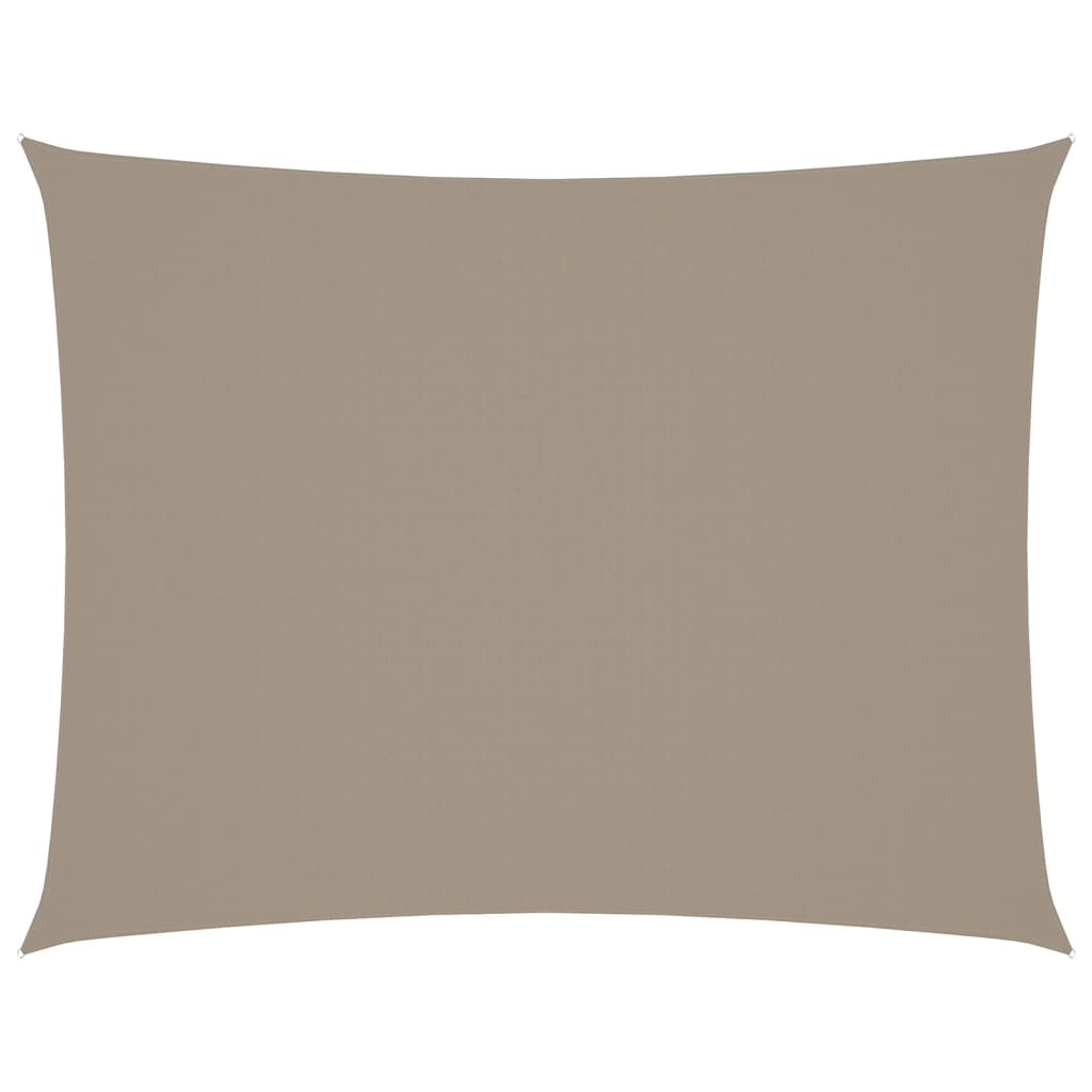 Vidaxl Sun Shade Rectangular 5x7 M Tessuto Oxford Taupe