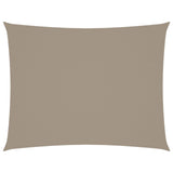 Vidaxl Sun Shade Rectangular 5x7 M Tessuto Oxford Taupe