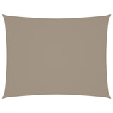 Vidaxl zonnescherm rechthoekig 6x8 m oxford stof taupe
