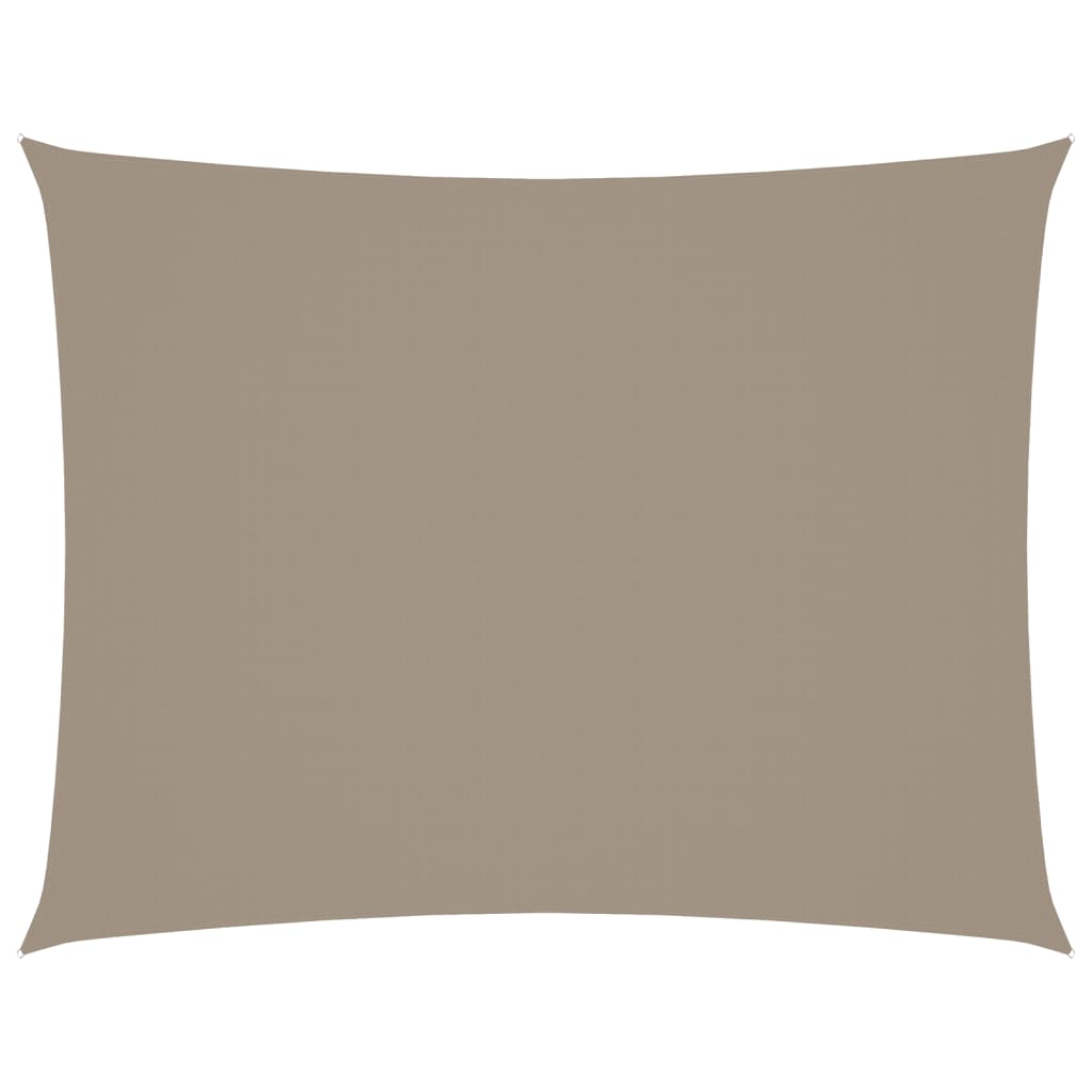 Vidaxl Sunshade Rectangular 6x8 M Oxford Fabric Taupe