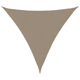 Vidaxl zonnescherm driehoekig 3x3x3 m oxford stof taupe