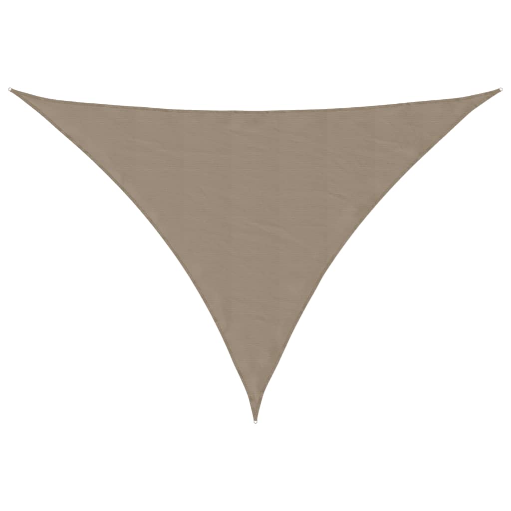 Vidaxl zonnescherm driehoekig 3x4x4 m oxford stof taupe