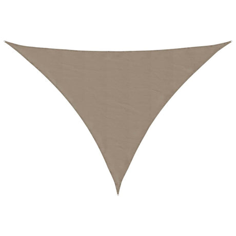 Vidaxl zonnescherm driehoekig 3,5x3,5x4,9 m oxford stof taupe