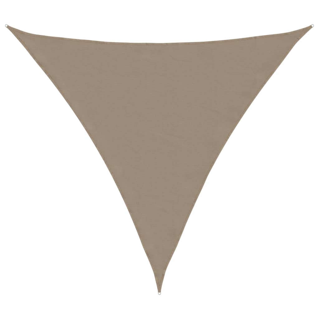 Vidaxl zonnescherm driehoekig 4x4x4 m oxford stof taupe