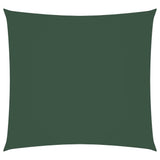 Vidaxl zonnescherm vierkant 5x5 m oxford stof donkergroen