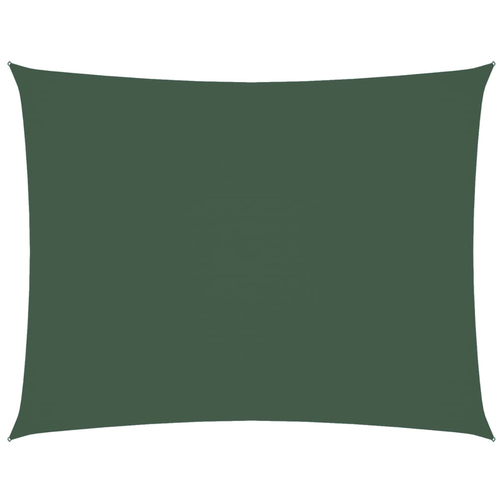 Vidaxl Sunshade Rectangular 2x3,5 M Oxford Tissu vert foncé